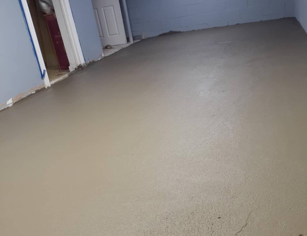 concrete basement floor