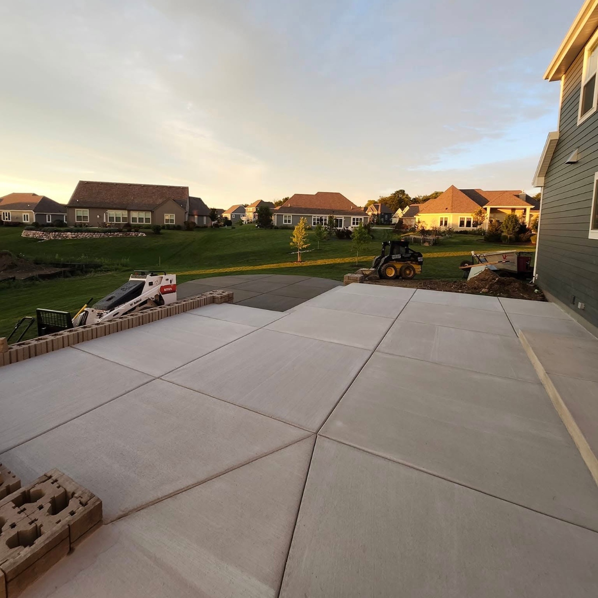 concrete patio