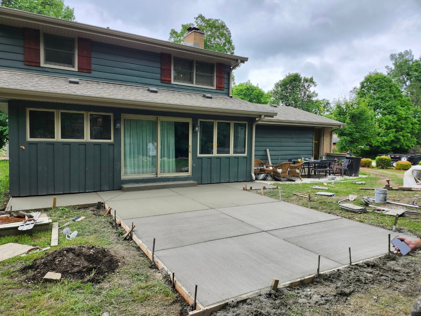 concrete patio