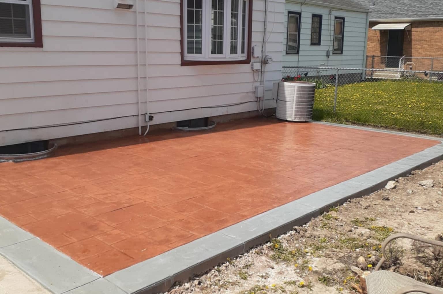 colored concrete for patio