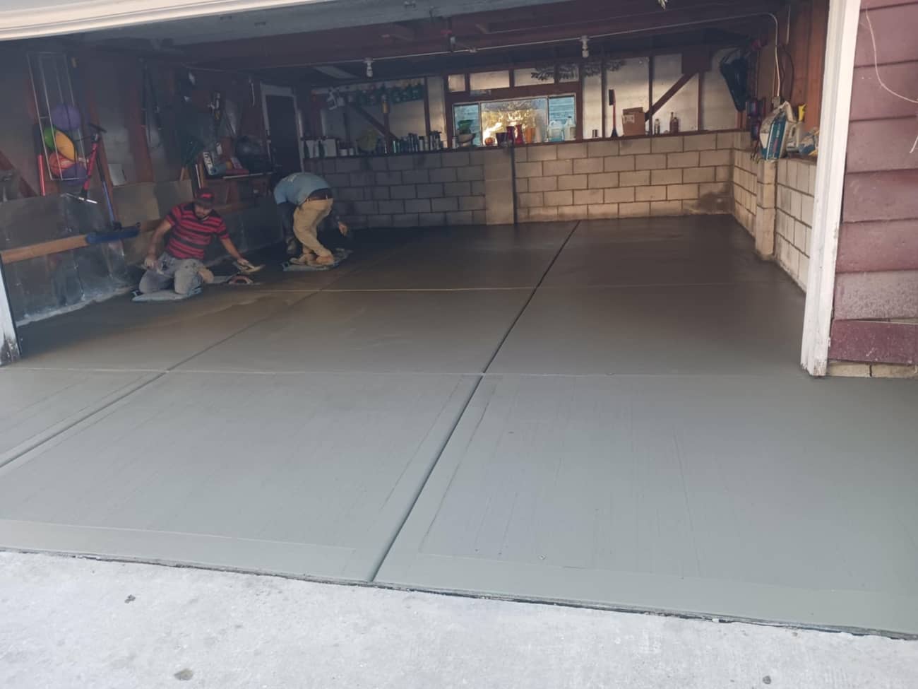 concrete garage floor