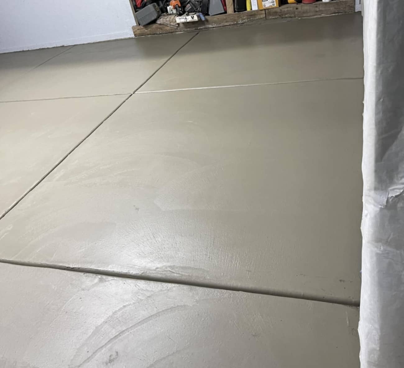 concrete garage floor for second client