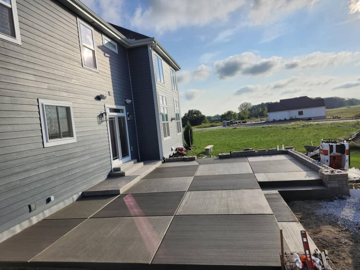 patio for a large home