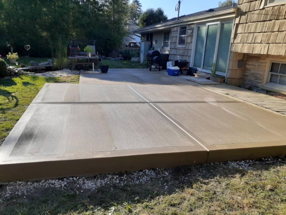 patio concrete slab
