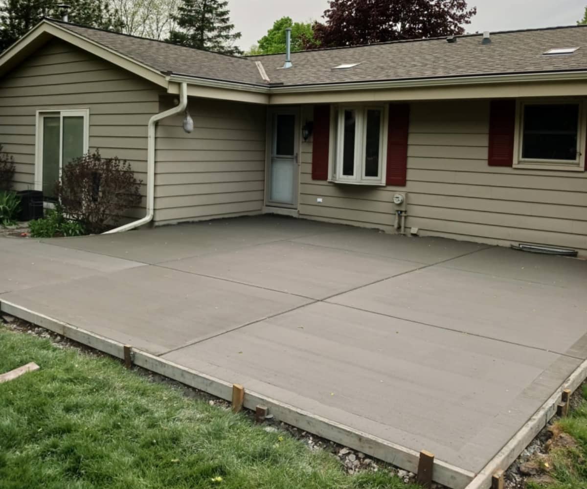 new patio for a residential home
